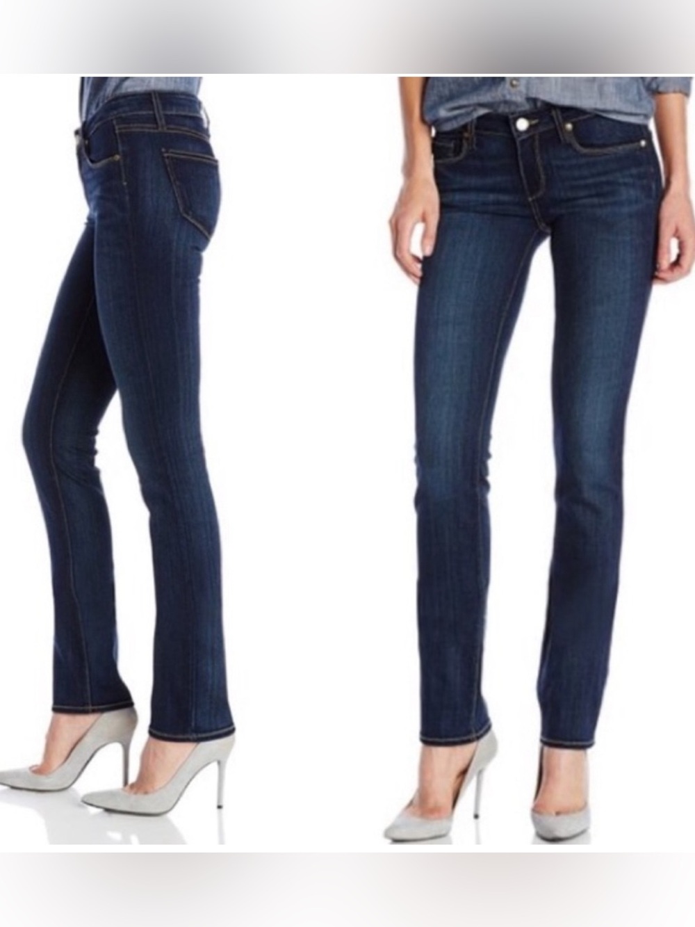 Paige Skyline Straight Leg Blue Jeans Size 29